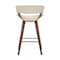 Armen Living Jagger Modern 26" Wood and Faux Leather Counter Height Barstool LCJGBAWACR26 - alternate 2
